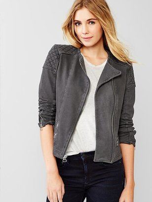 Gap Quilted moto knit jacket