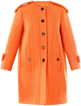 Burberry Wool collarless coat