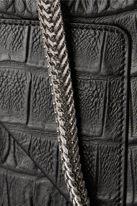 Saint Laurent Betty Jumbo croc-effect leather shoulder bag