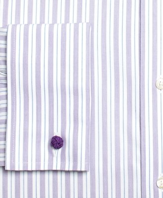 Brooks Brothers Non-Iron Regent Fit Split Stripe French Cuff Dress Shirt