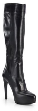 Prada Leather Knee-High Boots