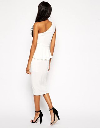ASOS COLLECTION One Shoulder Pencil With Trim