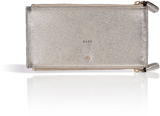 Anya Hindmarch Metallic Leather Zip Pouch