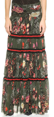 Jean Paul Gaultier Printed Maxi Skirt