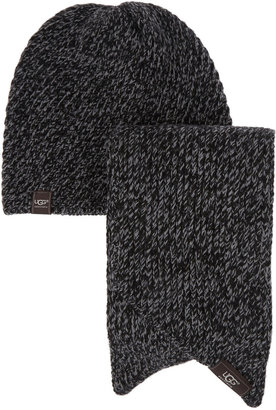 UGG Bias knitted hat and scarf set