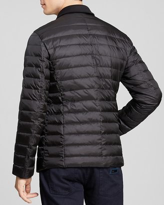 Armani Collezioni Microfiber Quilted Puffer Jacket