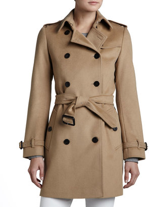 Burberry Double-Breasted Wool-Blend Coat