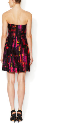 Shoshanna Kendall Strapless A-Line Cotton Dress