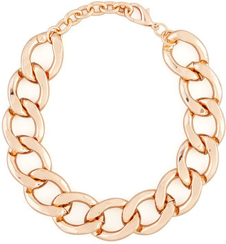 Kenneth Jay Lane Rose Golden Chain Link Necklace