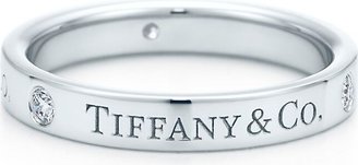 Tiffany & Co. Band Ring with Diamonds in Platinum