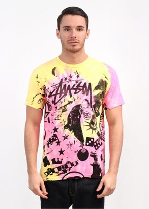 Stussy Classic Collage Tie Dye Tee
