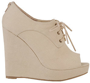 Forever 21 Lace-Up Canvas Wedges