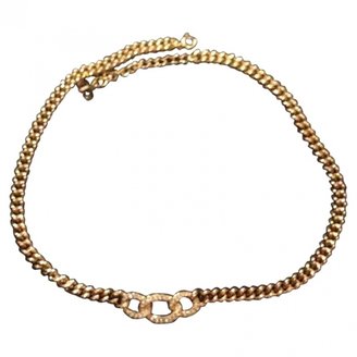 Christian Dior Yellow Long necklace