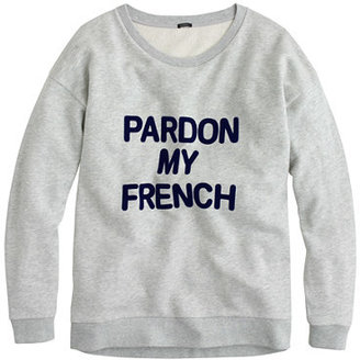J.Crew Pardon my French sweatshirt