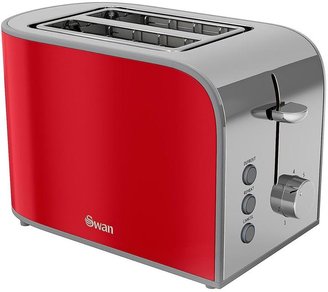 Swan Vintage 2-Slice Toaster - Red
