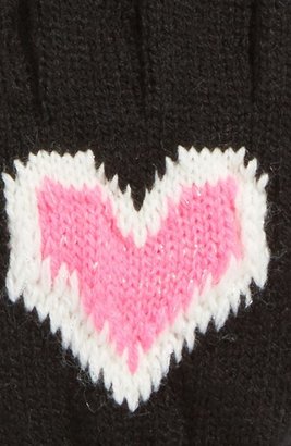 Brazen Betsey Johnson 'Sweetheart' E-Touch Gloves (Girls)