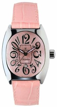 Montres de Luxe Women's BI3 ROS Bisanzio Stainless Steel Luminous Light Pink Leather Date Watch