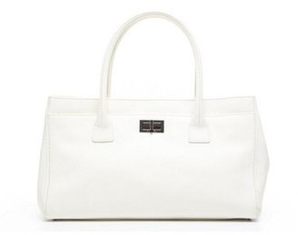 Chanel Pre-Owned White Leather Reissue Cerf Tote Bag
