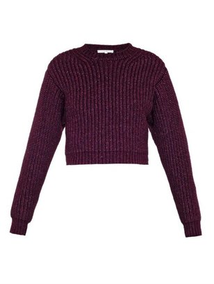 Carven Cropped wool-blend sweater