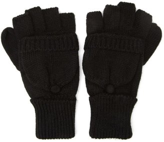 Forever 21 FOREVER 21+ Convertible Fingerless Knit Gloves