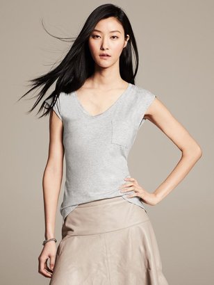 Banana Republic Luxe-Touch Chest-Pocket Tee