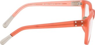 Kris Van Assche Krisvanassche Pink Matte Square Optical Glasses