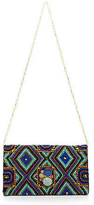 Mary Frances Tribal Vibe Beaded Convertible Clutch