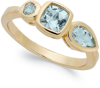 Townsend Victoria 18k Gold over Sterling Silver Blue Topaz Ring (1-1/3 ct. t.w.)