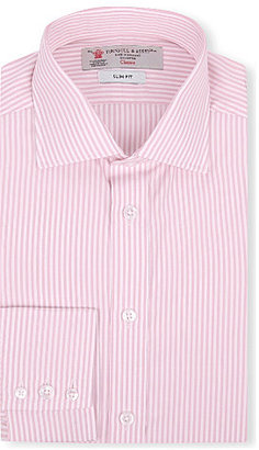Turnbull & Asser Bengal-striped slim-fit single-cuff shirt - for Men