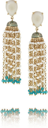 Isharya Diva gold-plated pearl earrings