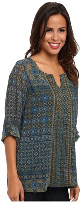 Miraclebody Jeans Tammy Printed Woven Tunic w/ Body-Shaping Inner Shell