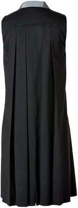 Jil Sander Navy Wool Dress in Black