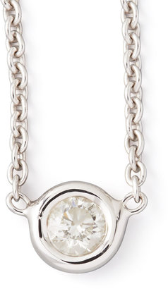 Roberto Coin 18k White Gold Single Diamond Necklace