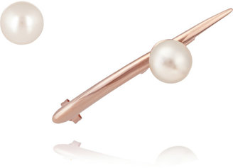 Swarovski Ryan Storer Rose gold-plated pearl earrings