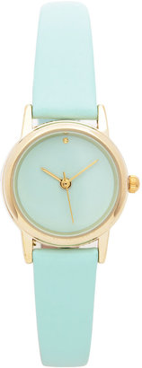 American Apparel Mint Pastel Leather Quartz Wristwatch