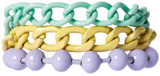 ASOS Pastel Coated Mixed Chain Bracelet