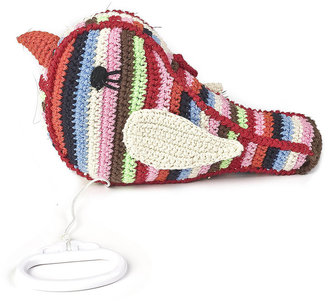 Anne Claire Crochet Bird Music Box - Multi Stripe