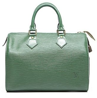 Louis Vuitton Pre-Owned Green Epi Speedy 25 Bag
