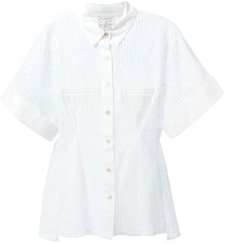 Stella Jean 'Margherita' perforated blouse