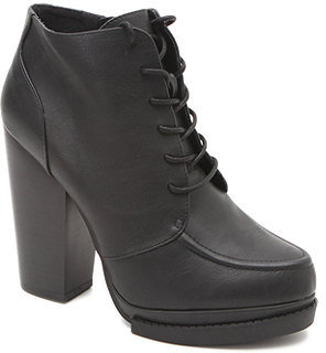 Qupid Ponder Lace Up Booties