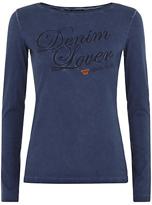 Armani Jeans Denim Lover Long-Sleeve T-Shirt