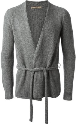 Nuur belted open front cardigan