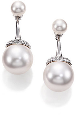 Adriana Orsini Caged Faux Pearl Drop Earrings