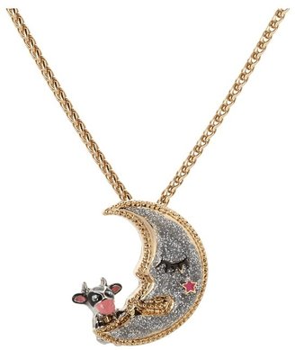 Betsey Johnson Moon Pendant Necklace Necklace