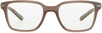 Oliver Peoples Stone Rectangle Fashion Glasses, Taupe