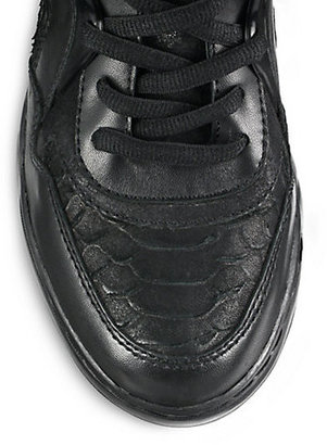 Ash As-Blind Leather Wedge Sneakers