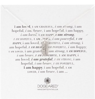 Dogeared I Am Powerful Small Dog Tag Necklace