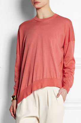 Stella McCartney Asymmetric wool and silk-blend sweater