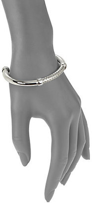 Bottega Veneta Sterling Silver Woven Cuff Bracelet