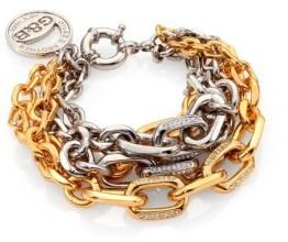Giles & Brother Two-Tone Pavé Multi-Chain Bracelet